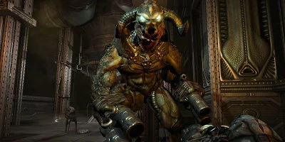 A large, frightening, demonic creature