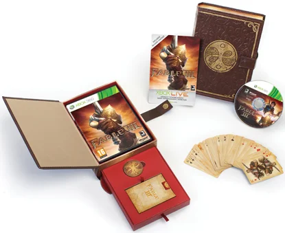 All the contents of the collector's edition, laid out