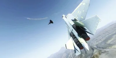 jet in air