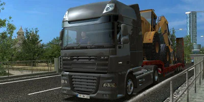 black truck passing by