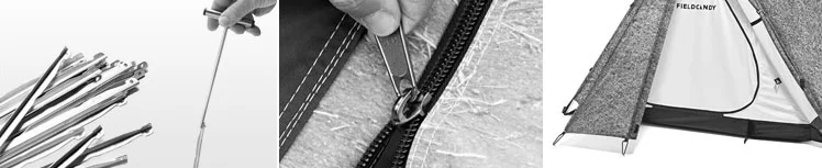 FieldCandy Get a Room Tent Limited Edition Pegs, Zip and Door