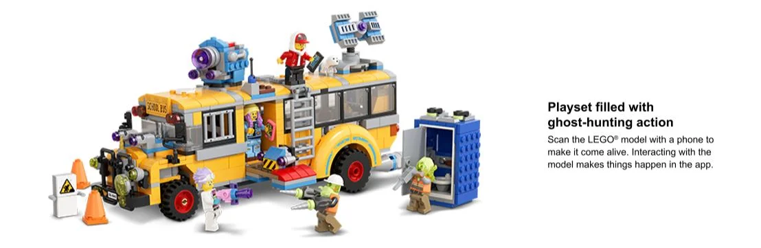 action shot of the bus