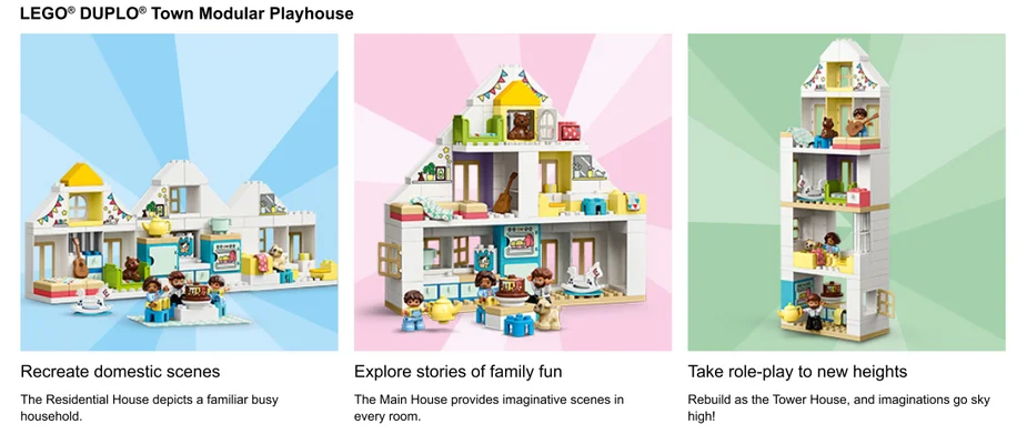 Close action shots of LEGO Duplo Set