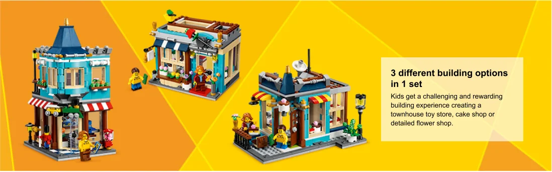 Action shot of each part of the townhouse