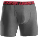 Under Armour Men's The Original 6 Inch Boxerjock - True Gray Heather/Red - S - True Grey/Heather/Red Image 1
