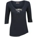 Brave Soul Women's Aisha Tie Top - Navy - S - Navy Image 1