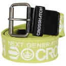 Crosshatch Men's Kicks Canvas Printed Belt - Acid Lime/White - S - Acid Lime/White Image 1