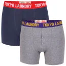 Tokyo Laundry Men's Izumo 2-Pack Boxers - Mid Grey Marl/Charcoal - S - Mid Grey Marl/Charcoal Image 1