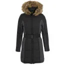 Brave Soul Women's Neema Panel Padded Coat - Black - 8 - Black Image 1
