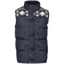 Brave Soul Men's Burnley Gilet - Navy - S - Navy Image 1