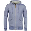 Boxfresh Men's Haben Marl Hooded Zip Through Sweat - Blue Dusk - XS - Blue Dusk Image 1