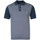 Original Penguin Men's Button Polo Shirt - Navy - S - Navy Image 1