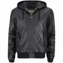 Ringspun Men's Major Leather Look Jacket - Black - S - Black Image 1