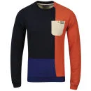 Weekend Offender Men's Leftback Crew Neck Sweatshirt - Navy - S - Navy Image 1