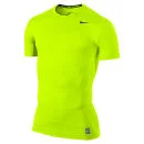 Nike Men's Core Compression Short Sleeve Top 2.0 - Volt Green - S - Volt Green Image 1