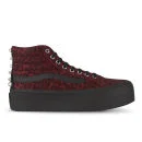 Vans Women's Sk8-Hi Platform Studded Hi-Top Trainers - Red - 3 - Red Image 1
