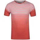 Soul Star Men's Mana Striped T-Shirt - Red - S - Red Image 1