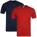 Nike Men's Short Sleeved T-Shirt Navy/Scarlett 2-Pack - S - Navy/Scarlett Image 1