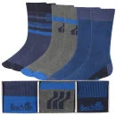 Boxfresh Men's 3-Pack Sock Gift Set - Blue - UK 7-11 - Strong Blue Image 1