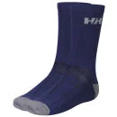 Helly Hansen Men's Hiker Lite 2-Pack Cotton Socks - Medieval Blue/Grey - 10 - 12 - Medieveil Blue/Grey Image 1