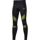 Asics Men's Leg Balance Performance Running Tights - Black/Electric Lime - S - Black/Green Image 1