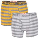 Tokyo Laundry Men's Lzumi 2-Pack Boxers - Gold/Grey - S - Gold/Grey Image 1