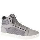 Crosshatch Men's Tolfa Hi-Top Trainers - Dove - 7 - Dove Image 1
