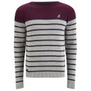 Kangol Men's Guarded Knitted Jumper - Port - S - Red Image 1