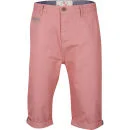 Brave Soul Men's Poland Chino Shorts - Coral - S - Coral Image 1