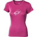 Asics Women's Graphic Running Top - Magenta - XS - Pink Image 1