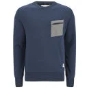 Boxfresh Men's Halle Sweatshirt - Navy Marl - S - Blue Image 1