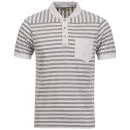Boxfresh Men's Kacia2 Yarn Dyed Stripe Summer Polo - White - XS - White Image 1