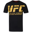 UFC Men's Wrap T-Shirt - Black/Yellow - S - Black/Yellow Image 1