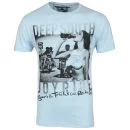 Ringspun Men's Photo Print Thirsty T-Shirt - Pale Blue - S - Pale Blue Image 1