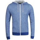 Brave Soul Men's Isaac Zip Through Hoody - Blue - S - Blue Image 1