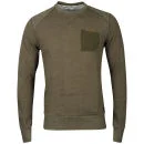 Boxfresh Men's Halle Utility Crew Sweatshirt - Fir Green - S - Fir Green Image 1