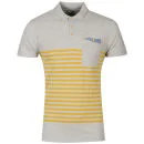 Boxfresh Men's Kaashiff Striped Polo Shirt - Grey Marl - S - Grey Marl Image 1