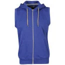 Brave Soul Men's Colombob Sleeveless Hooded Sweatshirt - Blue - S - Blue Image 1