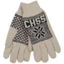Crosshatch Men's Northstar Knitted Gloves - Ecru/Navy - One Size - Ecru/Navy Image 1