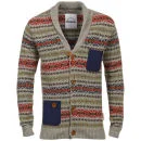 Humor Men's Suida Argyle Cardigan - Grey Multi - S - Grey Image 1