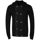 Brave Soul Men's Knitted Double Breasted Cardigan - Black - S - Black Image 1