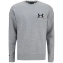 Under Armour Men's Storm Crew Sweatshirt - Grey Heather/Black - S - Grey Heather/Black Image 1