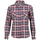 Brave Soul Women's Judy Check Shirt - Grey/Ecru/Pink - XS - Grey/Ecru/Pink Image 1