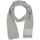 Crosshatch Men's Plush Knitted Rib Scarf - Grey Marl Image 1