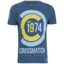 Crosshatch Men's Fazedown T-Shirt - Vintage Indigo - S - Blue Image 1