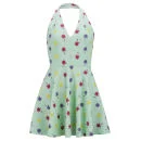 LOVE Women's Palm Print Dress - Mint - XS - Green Image 1