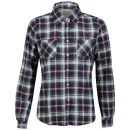 Brave Soul Women's Judy Check Shirt - Grey/Blue/Ecru - XS - Grey/Blue/Ecru Image 1