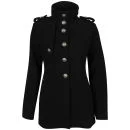 Brave Soul Women's Beaver Cavalry Coat - Black - 10 - Black Image 1
