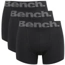 Bench Men's 3-Pack Large Logo Band Boxers - Black/Grey - S - Black/Grey Image 1