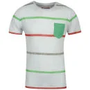Osaka Men's Striped T-Shirt - Grey - S - Grey Image 1